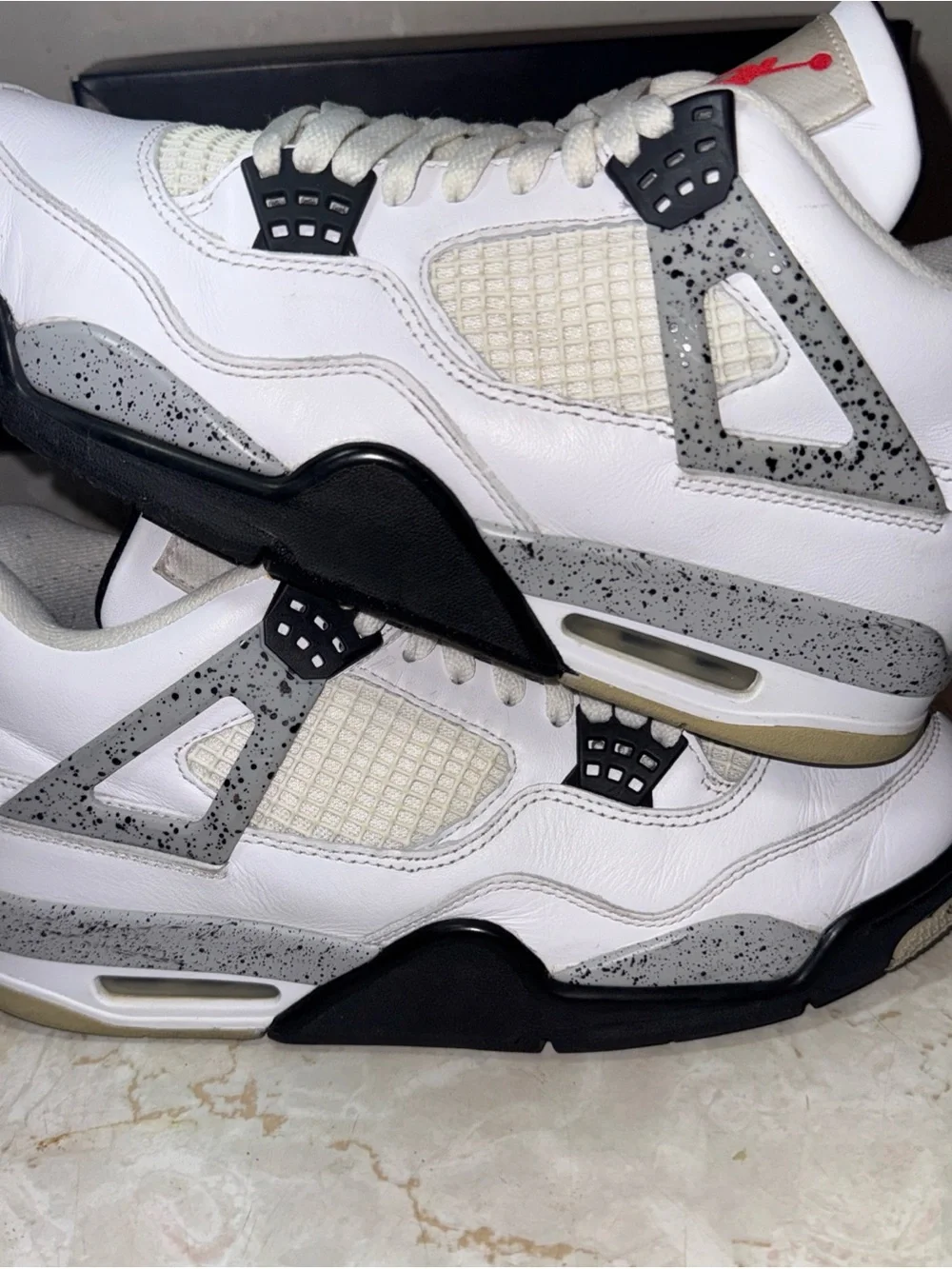 VNDS NEW IN BOX Air Size 10 Jordan 4 Retro OG White Cement Grey 2016